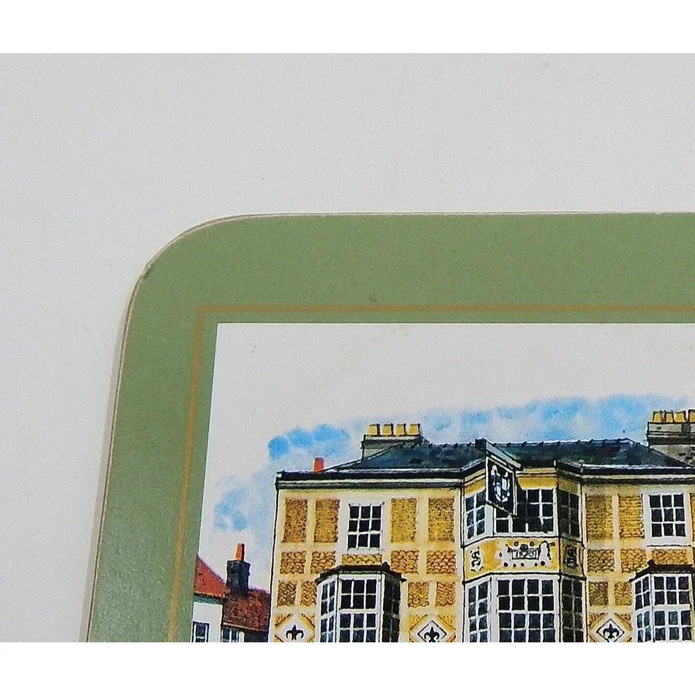 Cloverleaf Square Country Pubs CC14 Cork Coasters Set of 6